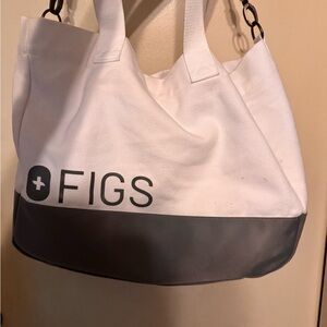 Figs White and Gray Tote Bag